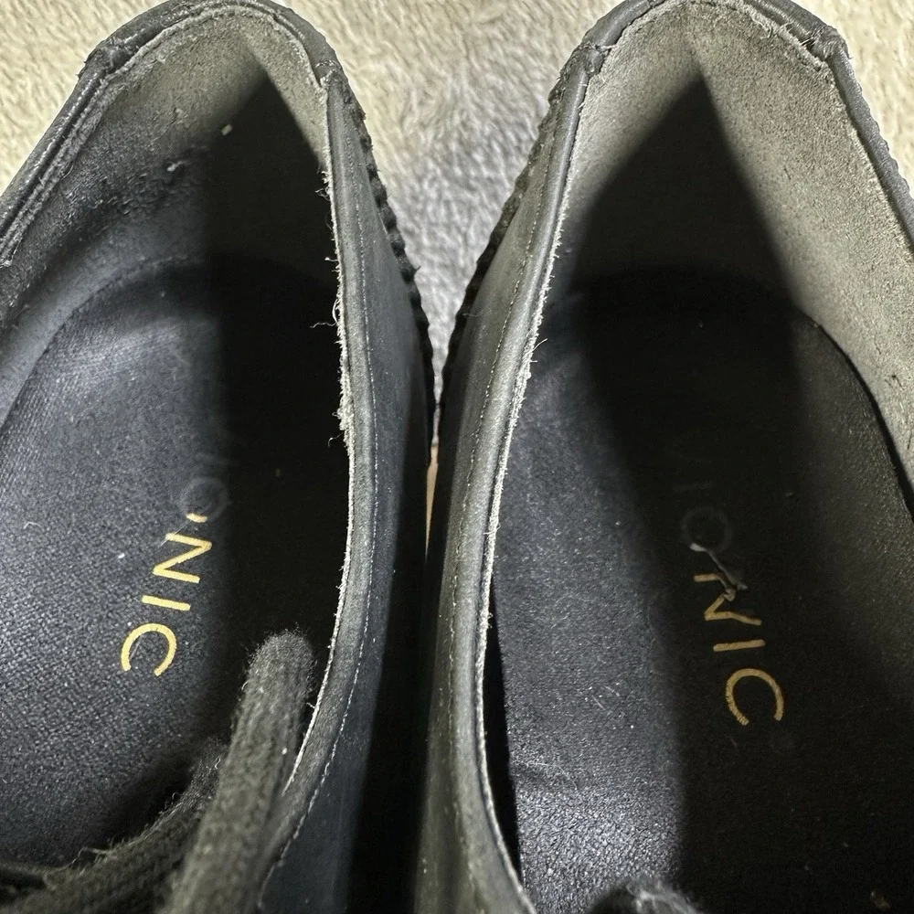 Vionic Anaheim Shoes Women's Oxford Wedge Derby Shoes Black Women's‎ 9 W Leather